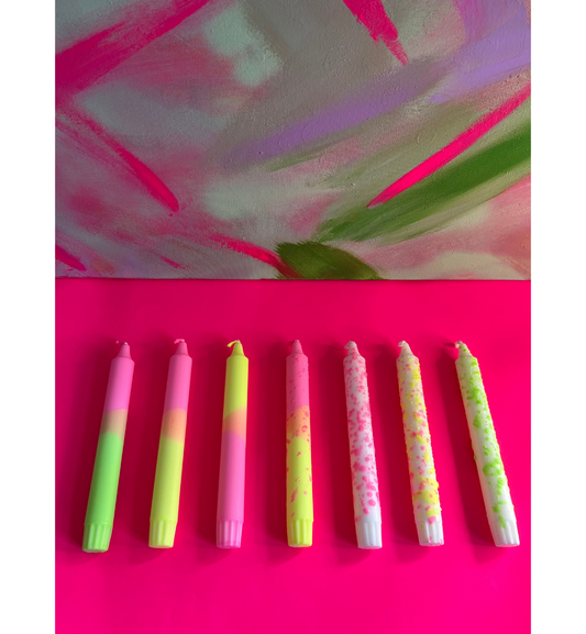 Nordtrice Candles - Kerze Neon Colours Mix