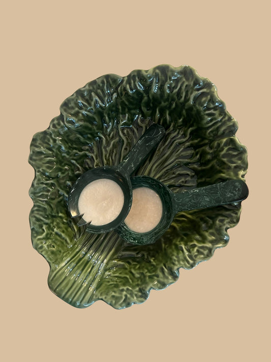 Salatbesteck mit Salatschuessel