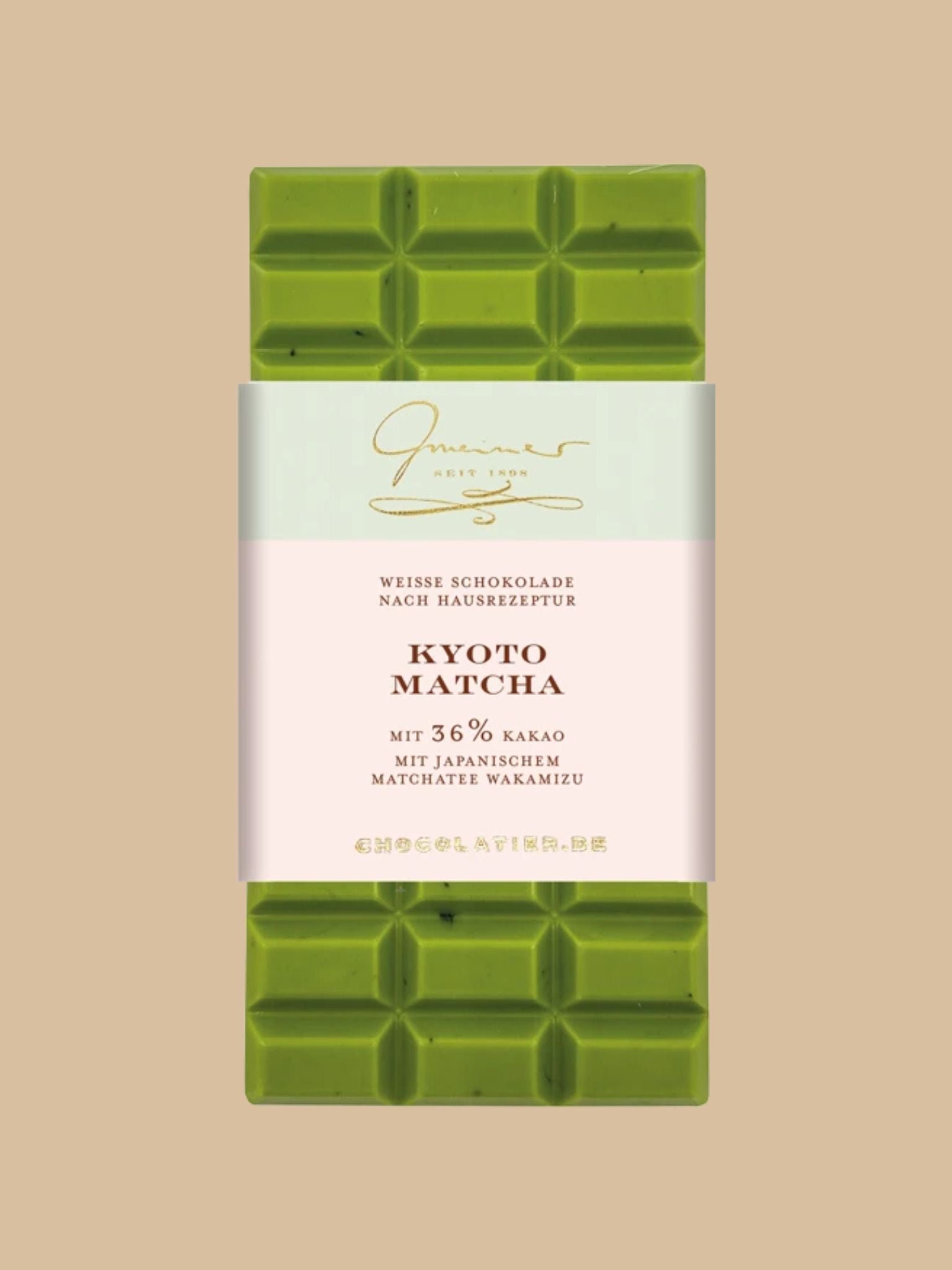 Gmeiner Confiserie - Weiße Tafel Schokolade Kyoto Matcha Wakamizu