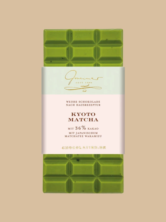 Gmeiner Confiserie - Weiße Tafel Schokolade Kyoto Matcha Wakamizu
