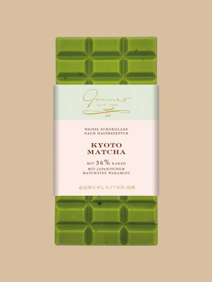Gmeiner Confiserie - Weiße Tafel Schokolade Kyoto Matcha Wakamizu