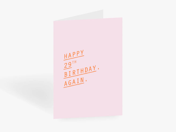 TYPEALIVE - Grußkarte /  Again mit Umschlag