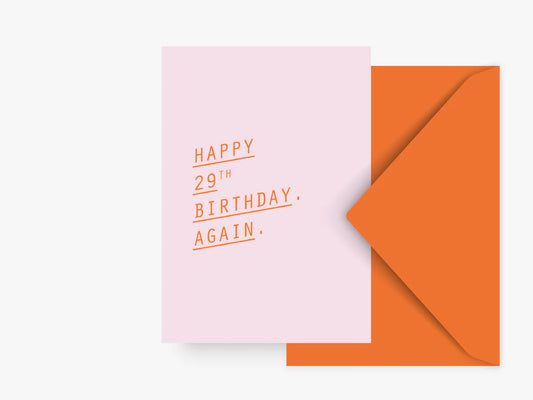 TYPEALIVE - Grußkarte /  Again mit Umschlag