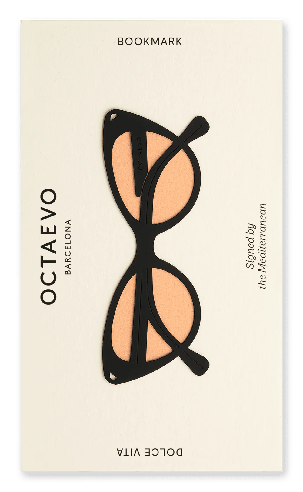 Lesezeichen Dolce Vita, schwarze Sonnenbrille von OCTAEVO