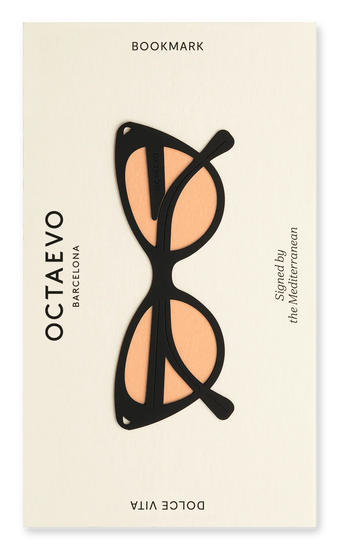 Lesezeichen Dolce Vita, schwarze Sonnenbrille von OCTAEVO