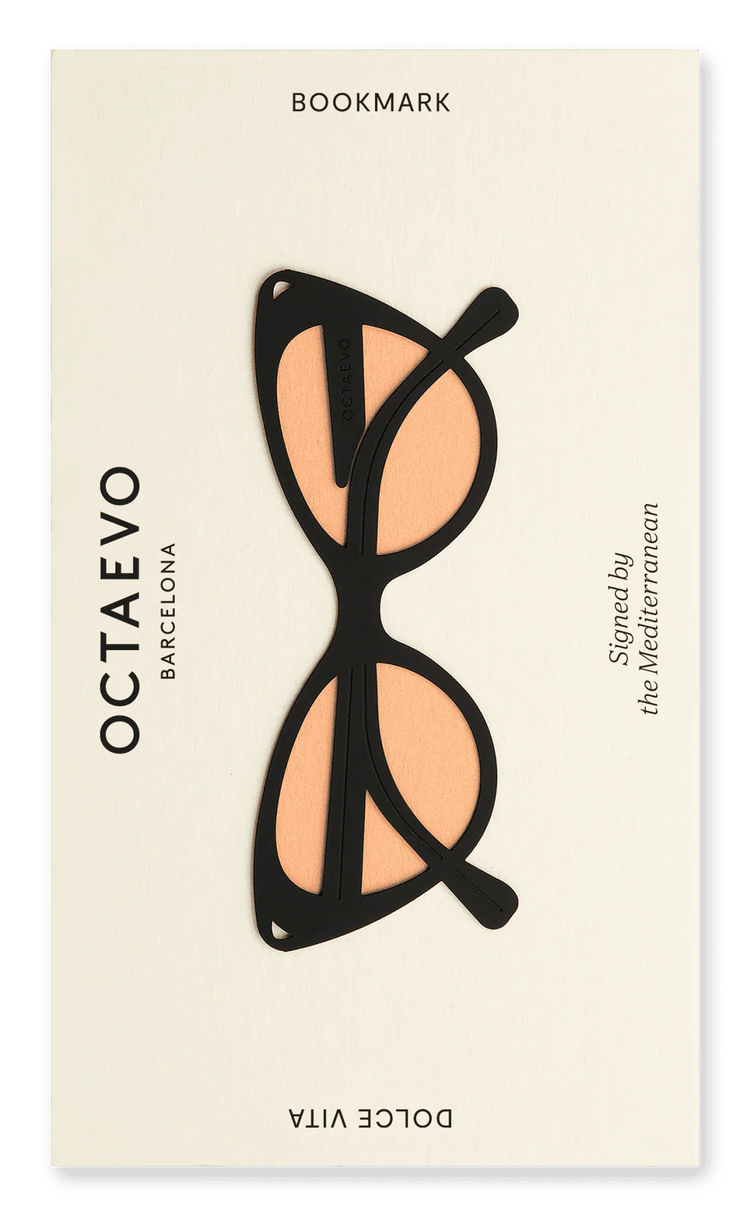 Lesezeichen Dolce Vita, schwarze Sonnenbrille von OCTAEVO