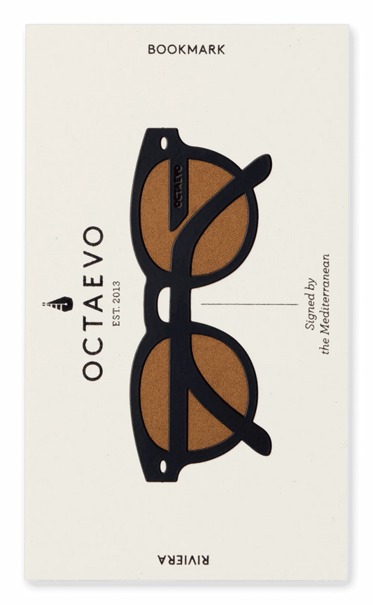 Lesezeichen Riviera, schwarze Sonnenbrille von OCTAEVO