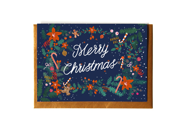 Reddish Design - Grußkarte / Merry Christmas mit Umschlag
