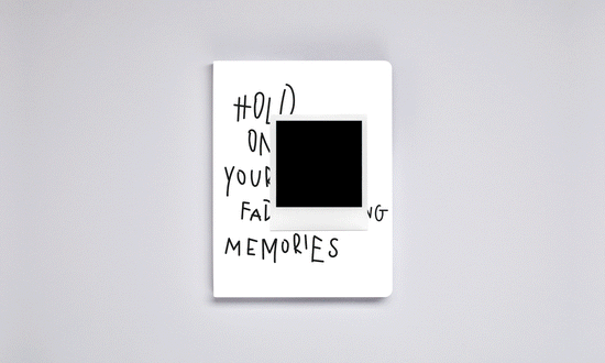 Notizbuch  Graphic Thermo L - Fading Memories, 256 Seiten, Vorderseite - als gif Animation