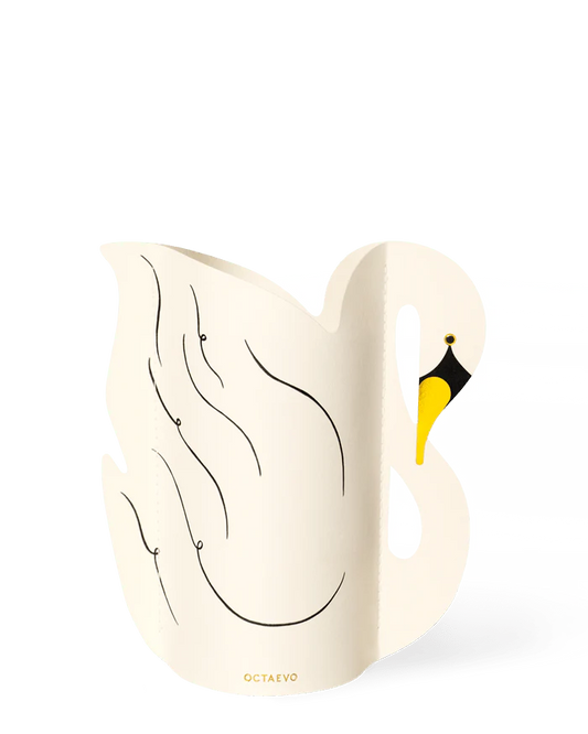 Schwanenvase (Mini) - Design Vase aus Papier von OCTAEVO