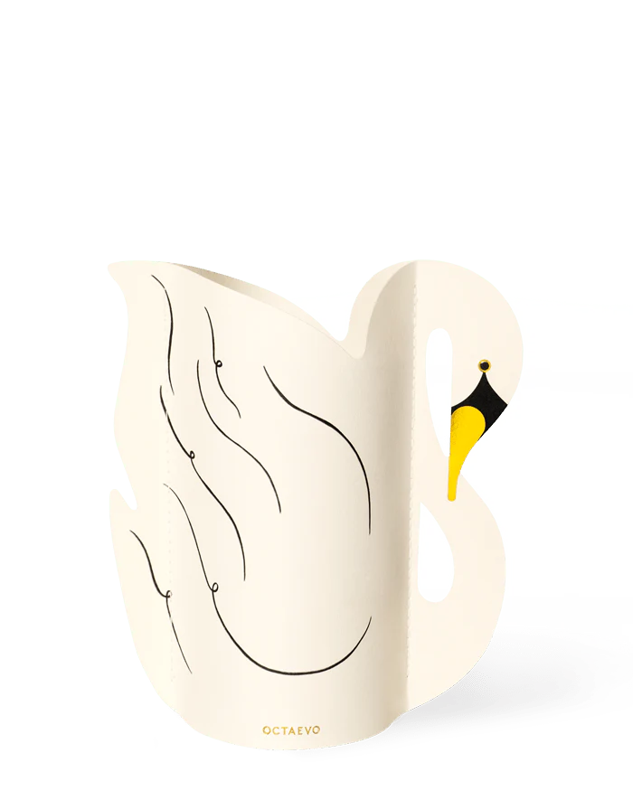 Schwanenvase (Mini) - Design Vase aus Papier von OCTAEVO