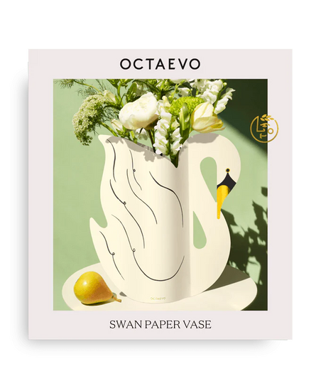 Verpackung Schwanenvase aus wasserdichtem Papier von OCTAEVO