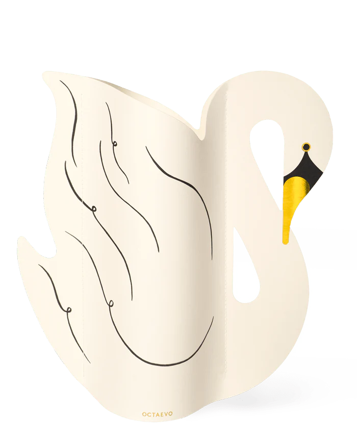 Schwanenvase (groß) - Design Vase aus Papier von OCTAEVO