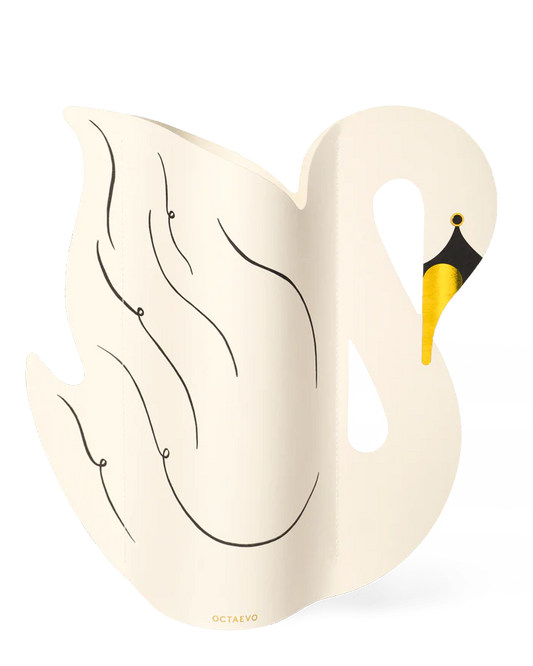 Schwanenvase (groß) - Design Vase aus Papier von OCTAEVO