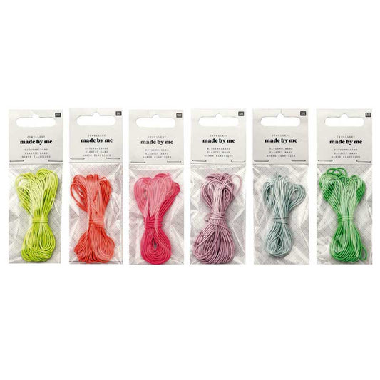 Made by Me - Hutgummiband verschiedene Farben, 5 m